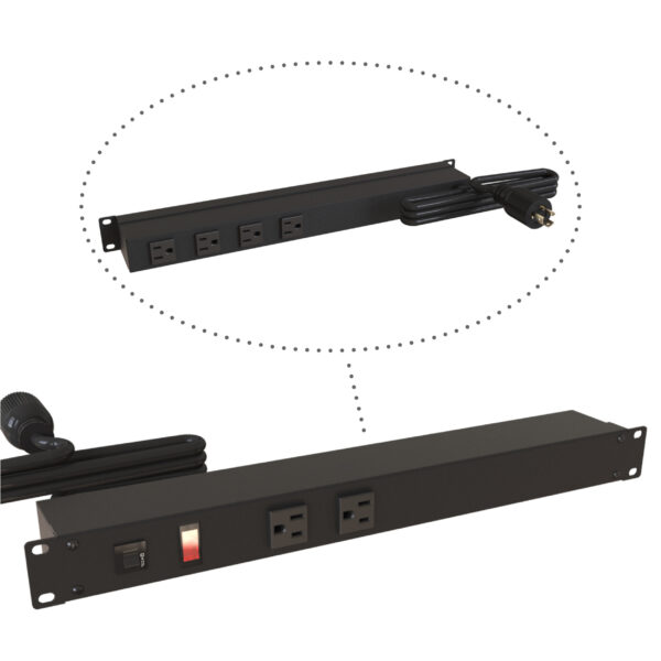 Hammond 19" Rack Mount, 4 Rear, 2 Frnt