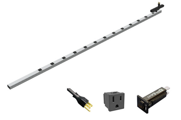 1588h12b1jv Hammond 77" Vert P-Bar, 15' Shield, TM