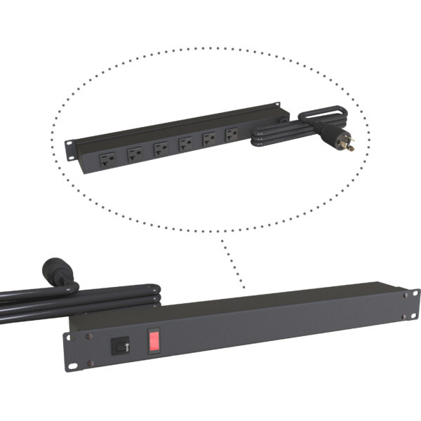 1589t6c1bkrr-rev1 Hammond 20A Rack Mount, 6 Rec on Rear