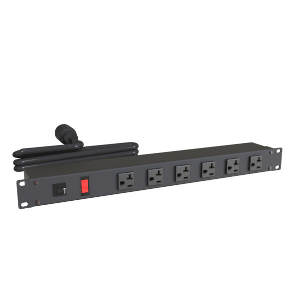1589t6g1bkrf Hammond 20A Rackmount, 6 Rec on Front
