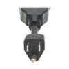 15ba0a3732dbfad0b514adedf4987b62 Tripp Lite series Extension Cord Y Splitter, NEMA 5-15P to 2x NEMA 5-15R - 13A, 125V, 16 AWG, 1 ft. (0.3 m), Black