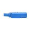 Tripp Lite series Heavy-Duty PDU Power Cord, C13 to C14 - 15A, 250V, 14 AWG, 3 ft. (0.91 m), Blue