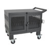 Tripp Lite series Mobile Cart Conversion Kit with Handle, Casters and Power Cord Manager for 16-Device AC and USB Charging Stations - CSHANDLEKIT2