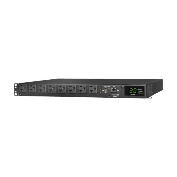 Tripp Lite series 1.92kW 120V Single-Phase ATS/Monitored PDU - 16 5-15/20R Outlets, Dual L5-20P/5-20P Inputs, 12 ft. Cords, 1U, TAA