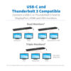 16125c9b0d02709b5e3b76ce470dd970 Tripp Lite series USB-C Dock, Triple Display - 4K HDMI & DP, VGA, USB 3.x (5Gbps) and USB 2.0 Hub Ports, GbE, 100W PD Charging
