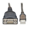 Tripp Lite series USB to RS485/RS422 FTDI Serial Adapter Cable with COM Retention (USB-A to DB9 M/M), 30-in. (76.2 cm)
