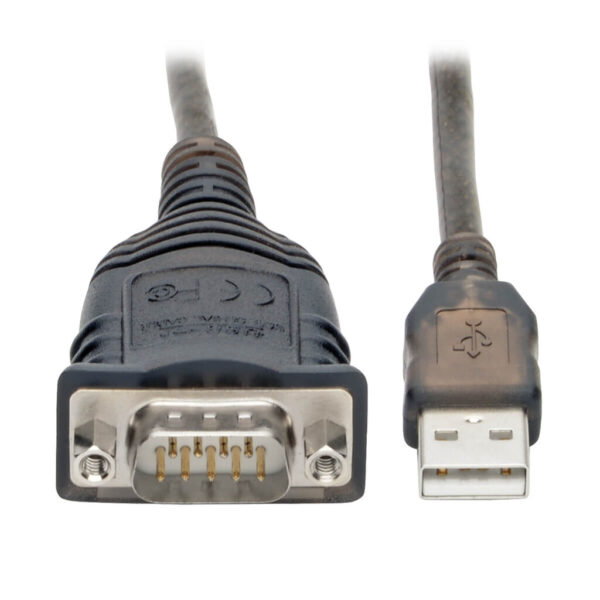 Tripp Lite series USB to RS485/RS422 FTDI Serial Adapter Cable with COM Retention (USB-A to DB9 M/M), 30-in. (76.2 cm)