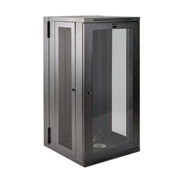 Tripp Lite series SmartRack 26U UPS-Depth Wall-Mount Half-Height Rack Enclosure, Clear Acrylic Window, Hinged Back