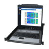 Tripp Lite series NetDirector 8-Port 1U Rack-Mount Console KVM Switch with 19-in. LCD + 8 PS2/USB Combo Cables