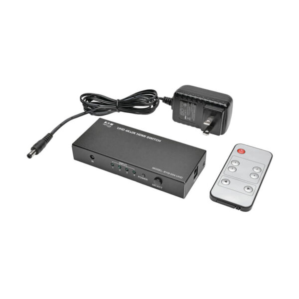 16371799aae3ebd10d8ef5d426498f82 Tripp Lite series 4-Port HDMI Switch with Remote Control - 4K 60 Hz, UHD, 4:4:4, HDR, 3D