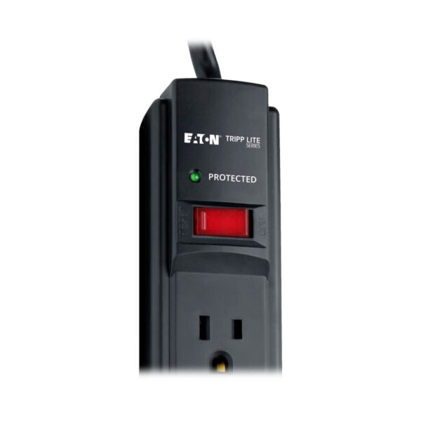 1638a005a4289db95219fe9284fb77ea Tripp Lite series Protect It! 6-Outlet Surge Protector, 6 ft. Cord, 900 Joules, Diagnostic LED, Black Housing - TLP606B
