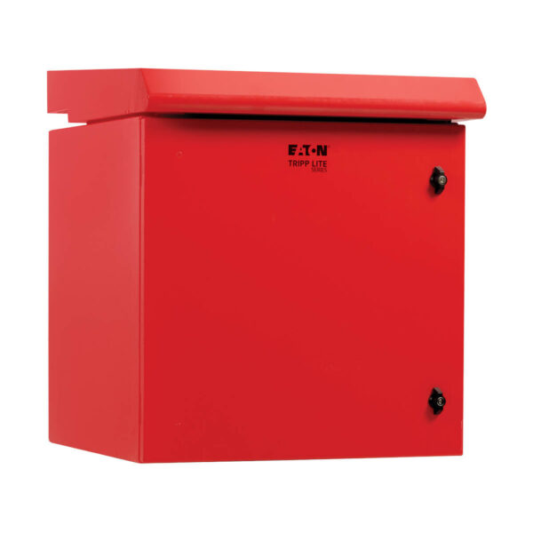 Tripp Lite series SmartRack Industrial Enclosure - NEMA 3R, Wall Mount, Metal, Locking, Fan With Thermal Switch, 23 in. Depth, 12U, Red