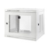 Tripp Lite series SmartRack 9U Low-Profile Switch-Depth-Plus Wall-Mount Mini Rack Enclosure, White