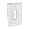 169c64b3fe658dfdc41740951e50aa0a Tripp Lite series 2-Port Keystone Single-Gang Faceplate, White, TAA