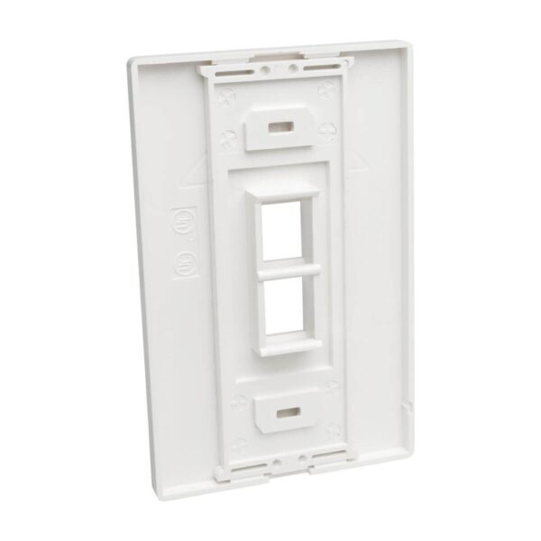169c64b3fe658dfdc41740951e50aa0a Tripp Lite series 2-Port Keystone Single-Gang Faceplate, White, TAA