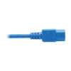 16c706eb568b65866ad63027437e8249 Tripp Lite series PDU Power Cord, C13 to C14 - 10A, 250V, 18 AWG, 2 ft. (0.61 m), Blue