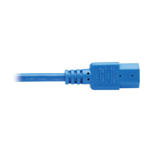 16c706eb568b65866ad63027437e8249 Tripp Lite series PDU Power Cord, C13 to C14 - 10A, 250V, 18 AWG, 2 ft. (0.61 m), Blue
