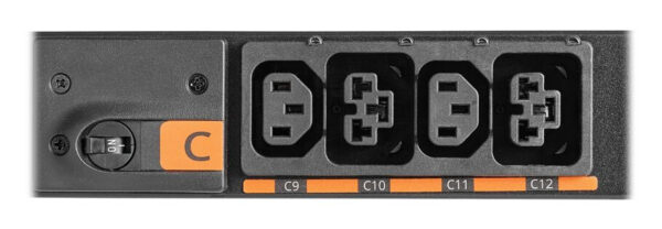 Eaton Universal-Input Metered PDU G4, 208V and 415/240V, 24 Outlets, Input Cable Sold Separately, 0U Vertical