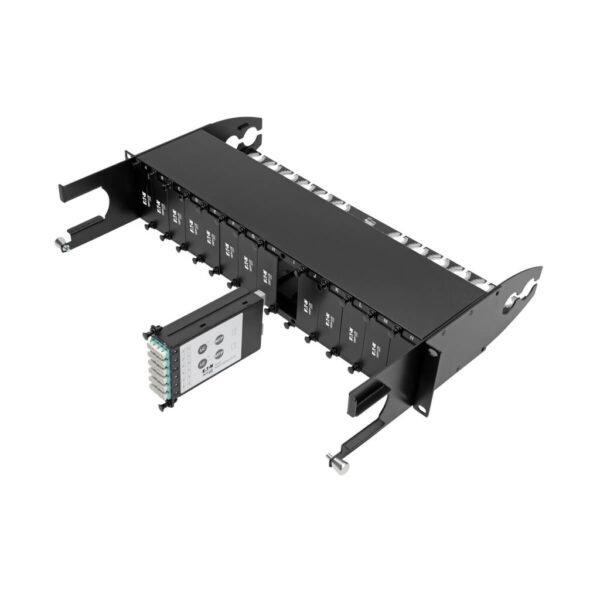 Tripp Lite series 40Gb to 10Gb Breakout Cassette - (x2) 12-Fiber OM4 MTP/MPO ( Male with Pins ) to (x12) LC