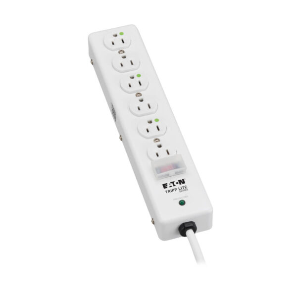 16f86d3fdfd11acc51a64c5130ad6b5b Tripp Lite series Hospital-Grade Surge Protector with 6 Hospital-Grade Outlets, 15 ft. (4.57 m) Cord, 1050 Joules, UL 1363, Not for Patient-Care Rooms