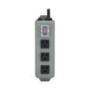 Tripp Lite series Industrial Power Strip, 3-Outlet, 6 ft. (1.8 m) Cord, NEMA 5-15P Plug, Switch Guard