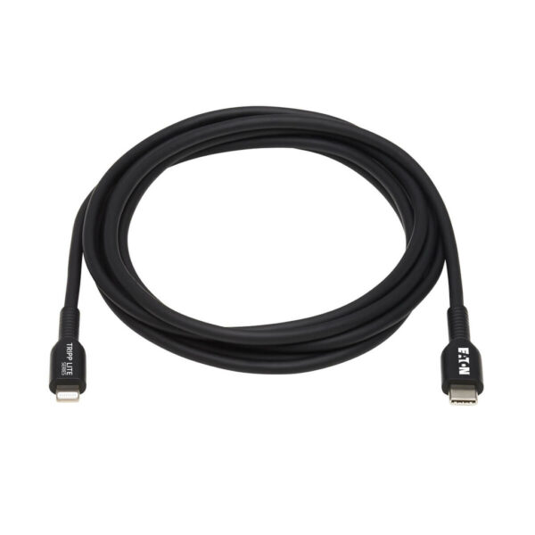 Tripp Lite series USB-C to Lightning Sync/Charge Cable (M/M), MFi Certified, Black, 3 m (9.8 ft.)