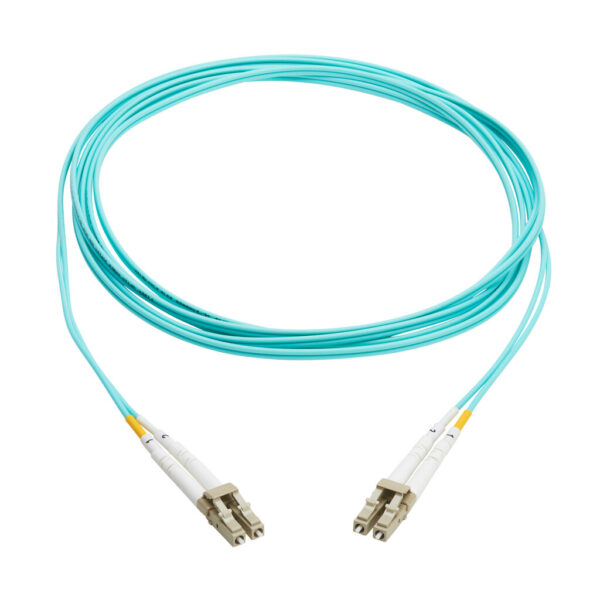 Tripp Lite series 10Gb Duplex Multimode 50/125 OM3 OFNP Fiber Patch Cable (LC/LC) - Aqua, 4 m (13.1 ft.), TAA