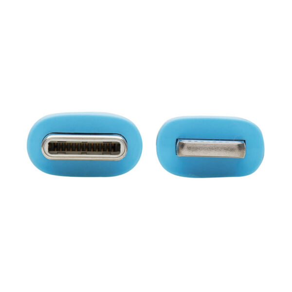 175e8ac11811e7010965e1232e9159a3 Tripp Lite Safe-IT USB-C to Lightning Antibacterial Sync/Charge Cable (M/M), Ultra Flexible, MFi Certified, Light Blue, 6 ft. - M102AB-006-S-LB