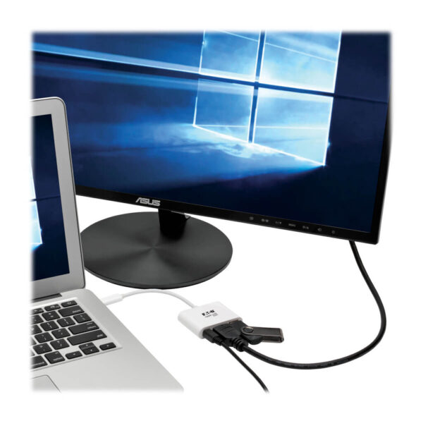 Tripp Lite series USB-C to HDMI Adapter with USB 3.x (5Gbps) Hub Port and PD Charging, HDCP, White