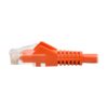 Tripp Lite series Cat6 Gigabit Snagless Molded (UTP) Ethernet Cable (RJ45 M/M), PoE, Orange, 2 ft. (0.61 m)