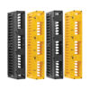 17dc4ea7f5e8d21d629487ef4dcbc700 Tripp Lite series High-Capacity Vertical Cable Manager - Deep Double Finger Duct with Cover, Double Sided, 6 in. Wide, Yellow/Black, 7 ft. (2.2 m)