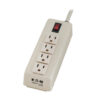 Tripp Lite series Industrial Power Strip, 4-Outlet, 6 ft. (1.8 m) Cord, 5-15P, Lighted On/Off Switch