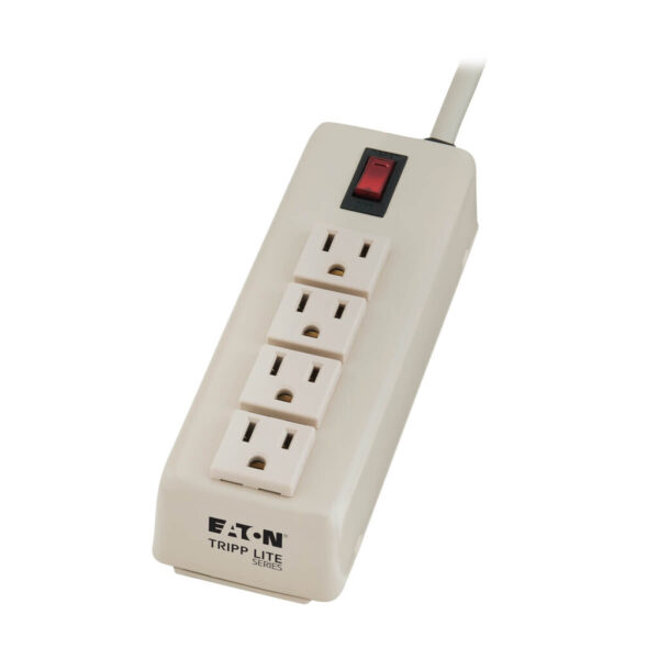 Tripp Lite series Industrial Power Strip, 4-Outlet, 6 ft. (1.8 m) Cord, 5-15P, Lighted On/Off Switch