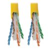 1808bdfd4ee29a12f34956eef5a20b75 Tripp Lite series Cat6 Gigabit Solid Core UTP PVC Bulk Ethernet Cable, Yellow, 1000 ft. (304.8 m), TAA