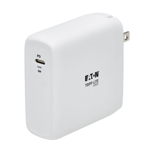 Tripp Lite series Compact 1-Port USB-C Wall Charger - GaN Technology, 100W PD3.0 Charging, White