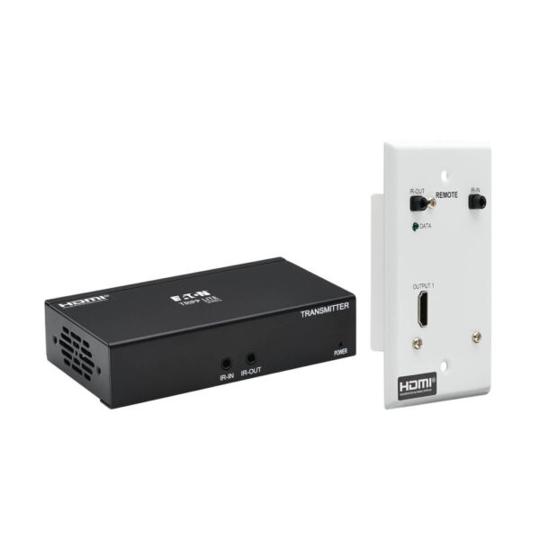 Tripp Lite series HDMI over Cat6 Extender Kit, Box Transmitter/Wall Plate Receiver, 4K 60 Hz, 4:4:4, IR, PoC, HDR, HDCP 2.2, 230 ft., TAA