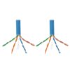 Tripp Lite series Cat6 Gigabit Bulk UTP Stranded 24 AWG CMR PVC Cable, Blue, 1000 ft. (304.8 m)