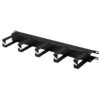 Tripp Lite series Horizontal Cable Manager - Metal Rings, Black, 1U