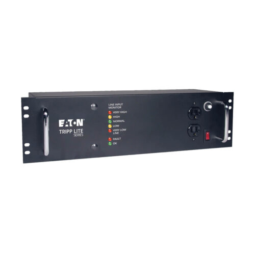 Tripp Lite series 2400W 120V 3U Rack-Mount Power Conditioner with Automatic Voltage Regulation (AVR), AC Surge Protection, 14 Outlets, TAA