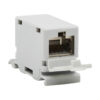 Tripp Lite series Cat6a Shielded In-Line DIN-Rail Mountable Snap-In Coupler (RJ45 F/F), TAA