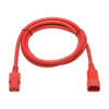 Tripp Lite series Heavy-Duty PDU Power Cord, C13 to C14 - 15A, 250V, 14 AWG, 6 ft. (1.83 m), Red