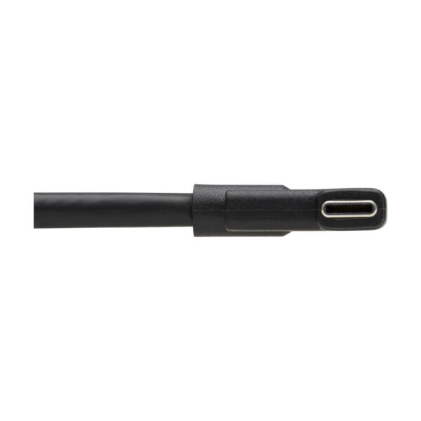 Tripp Lite series USB-C Cable (M/M) - USB 3.2 Gen 2 (10 Gbps), 5A (100W) Rating, Thunderbolt 3 Compatible, Right-Angle Plug, 1 m (3.3 ft.)