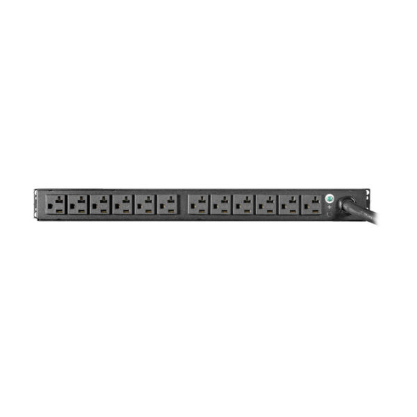 18de0f8c938b89fc565cf4e30eacd642 Tripp Lite 2.9kW 1-Phase Basic PDU with ISOBAR, 120V, 3840 Joules, 12 5-15/20R Outlets, L5-30P Input, 15 ft. Cord, 1U Rack, TAA - PDUH30-ISO