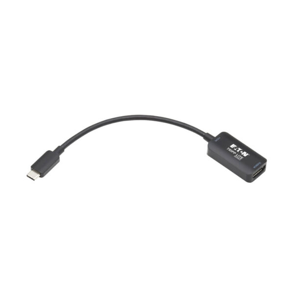 190bc78c81bea37bbaabc379c00dc718 Tripp Lite series USB-C to HDMI Active Adapter Cable (M/F), 4K 60 Hz, HDR, 4:4:4, DP 1.2 Alt Mode, HDCP 2.2, Black, 6 in. (15.2 cm)