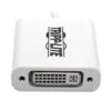 Tripp Lite series USB-C to DVI Adapter with Alternate Mode - DP 1.2, White