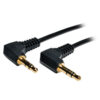 191c75e9141a4efc314180acff577866 Tripp Lite series 3.5mm Mini Stereo Audio Cable with two Right-Angle plugs (M/M), 1 ft. (0.31 m)