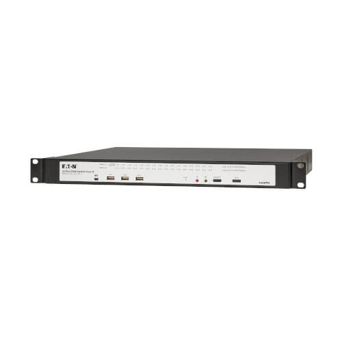 195bbcd7f5af94742f1082451d2ed5af Eaton 32-Port Cat5e KVM over IP Switch - Virtual Media, 2 Remote/1 Local User, HDMI Output, 1U Rack-Mount, TAA