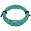 Tripp Lite series 40/100/400G Multimode 50/125 OM3 Fiber Optic Cable (24F MTP/MPO-PC F/F), LSZH, Aqua, 20 m (65.6 ft.)