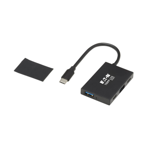 199a0222bfe085cdd7e1f4f3716a96a7 Tripp Lite series 4-Port USB-C Hub - USB 3.x Gen 2 (10Gbps), 2x USB-A & 2x USB-C Ports, Thunderbolt 3, Aluminum Housing