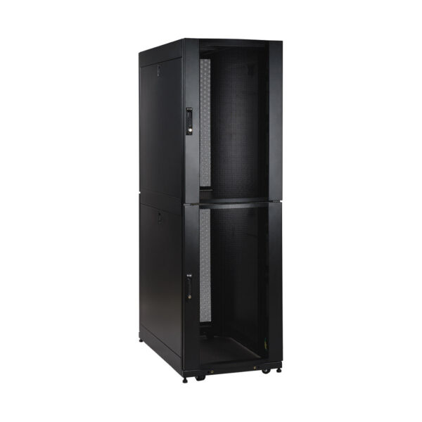 Tripp Lite series 42U SmartRack Co-Location Standard-Depth Rack Enclosure Cabinet - 2 separate compartments